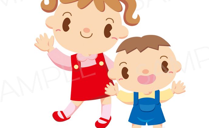 モノクロロゴデザイン、人物イラスト