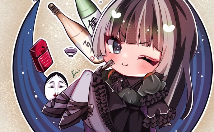 儒烏風亭らでん　ミニキャラFA