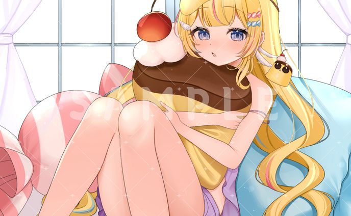 ぷりんきゃん様　お部屋着イラスト