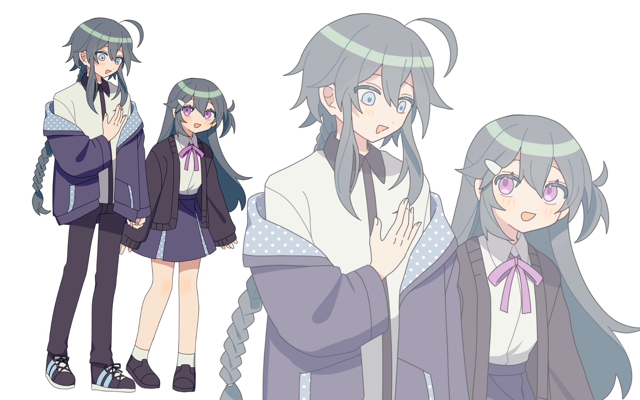 【創作】緑髪の兄妹-1