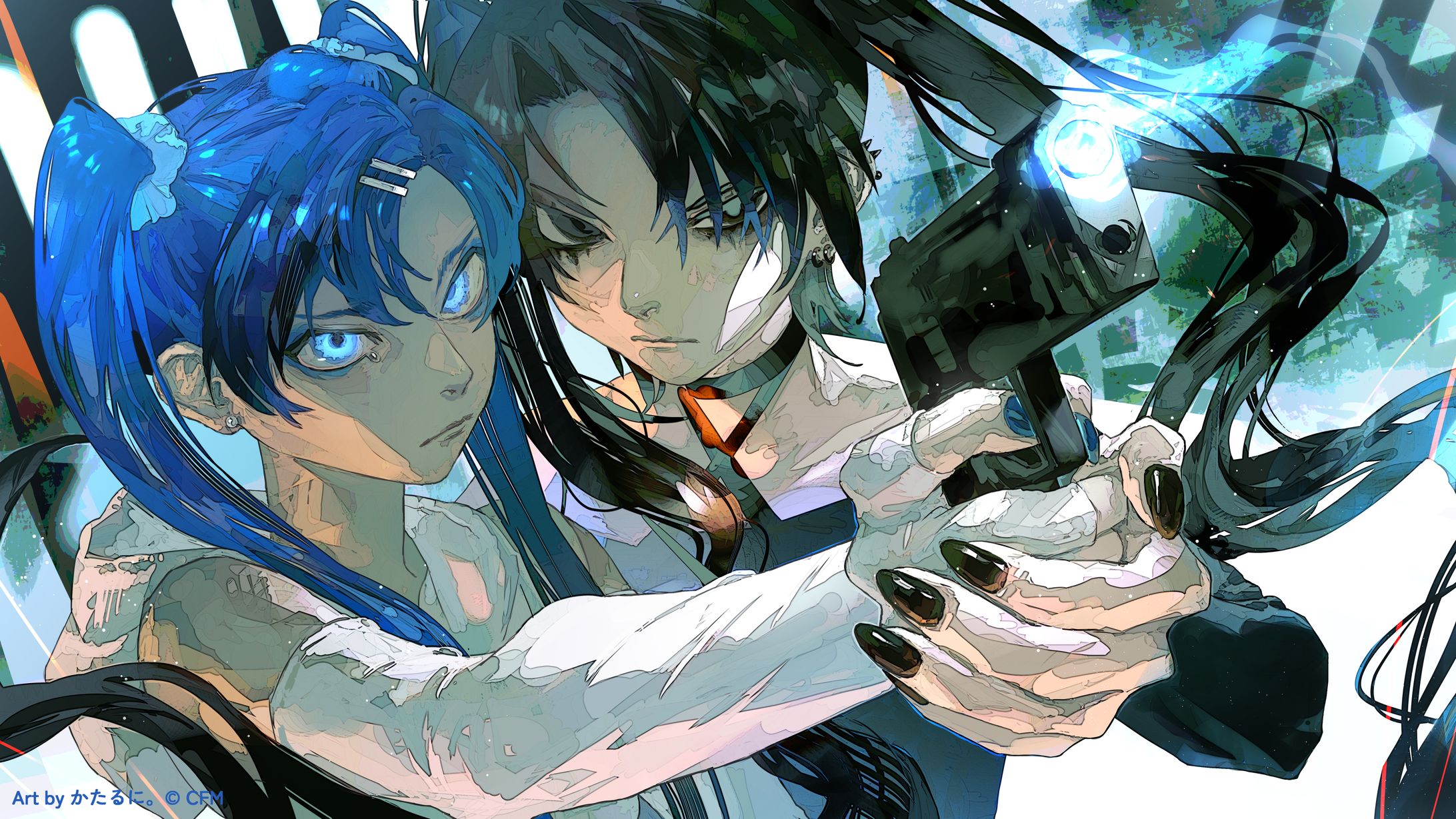 ニコニコ超会議2026 超絵師展 ～IFの楽曲世界展「ブラック★ロックシューター」展示イラスト-1