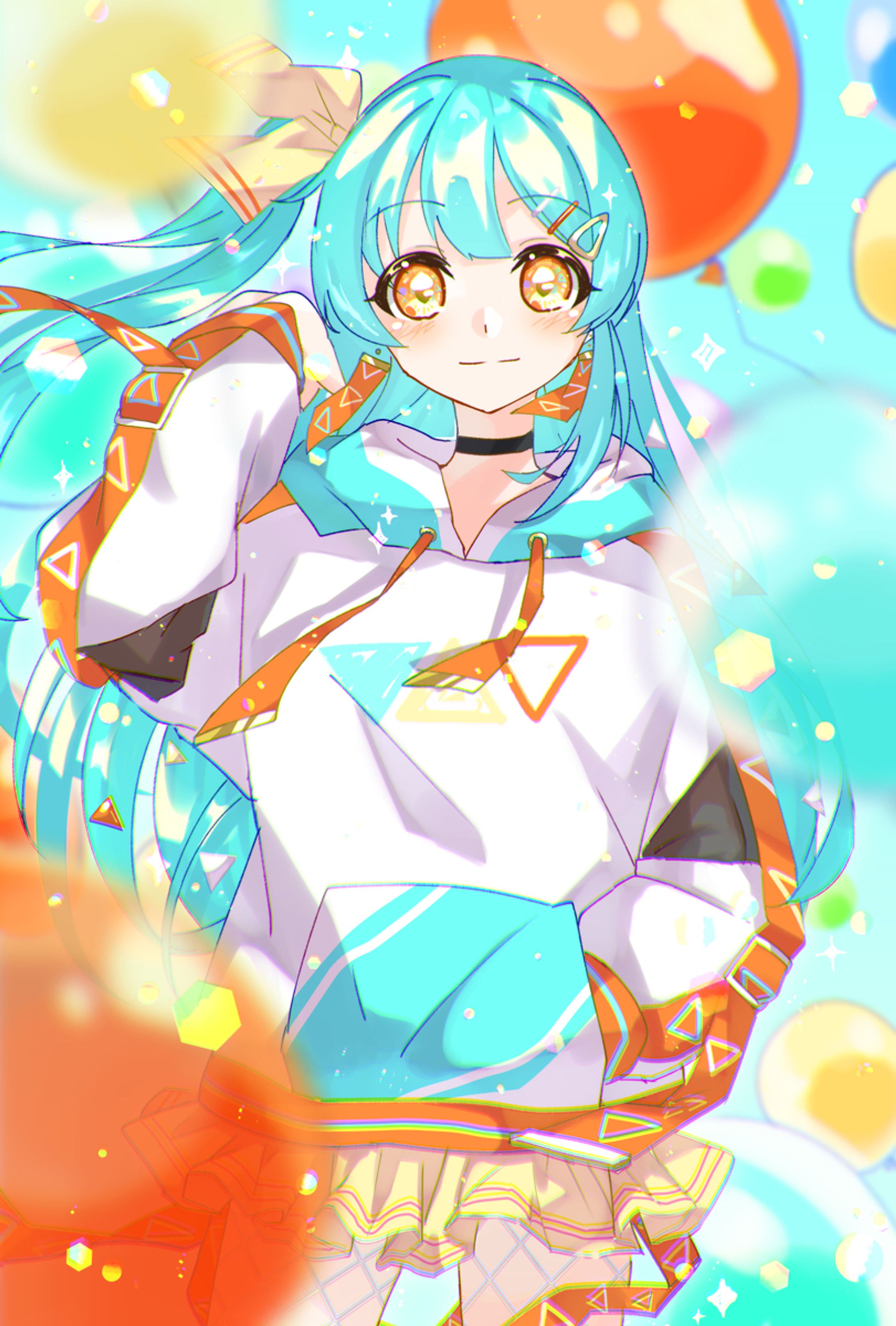 水色とオレンジと-1