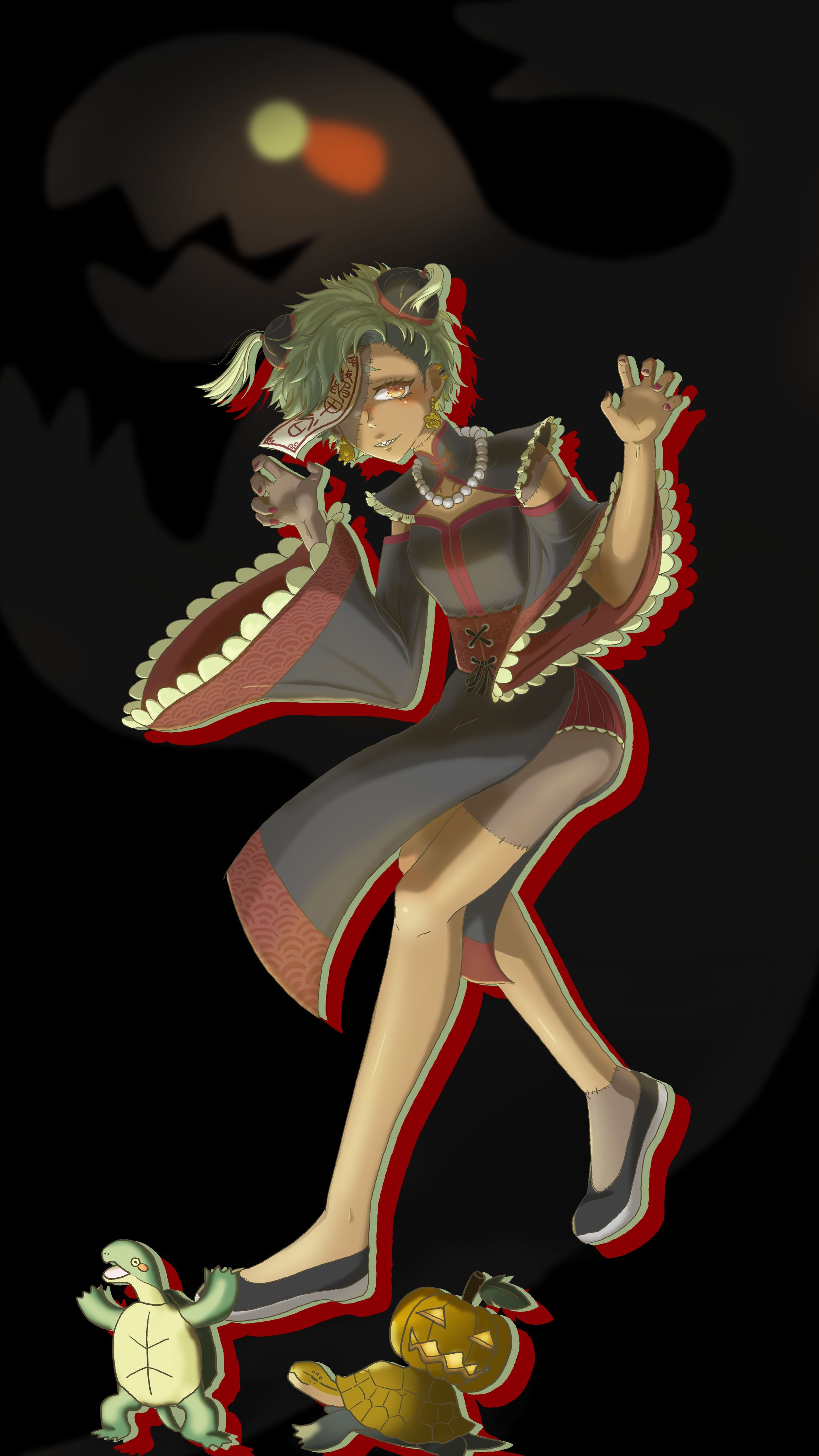 イベント全身立ち絵(ハロウィンキョンシー)-1