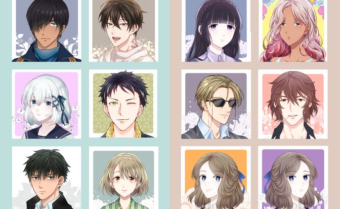 gif動画、character art