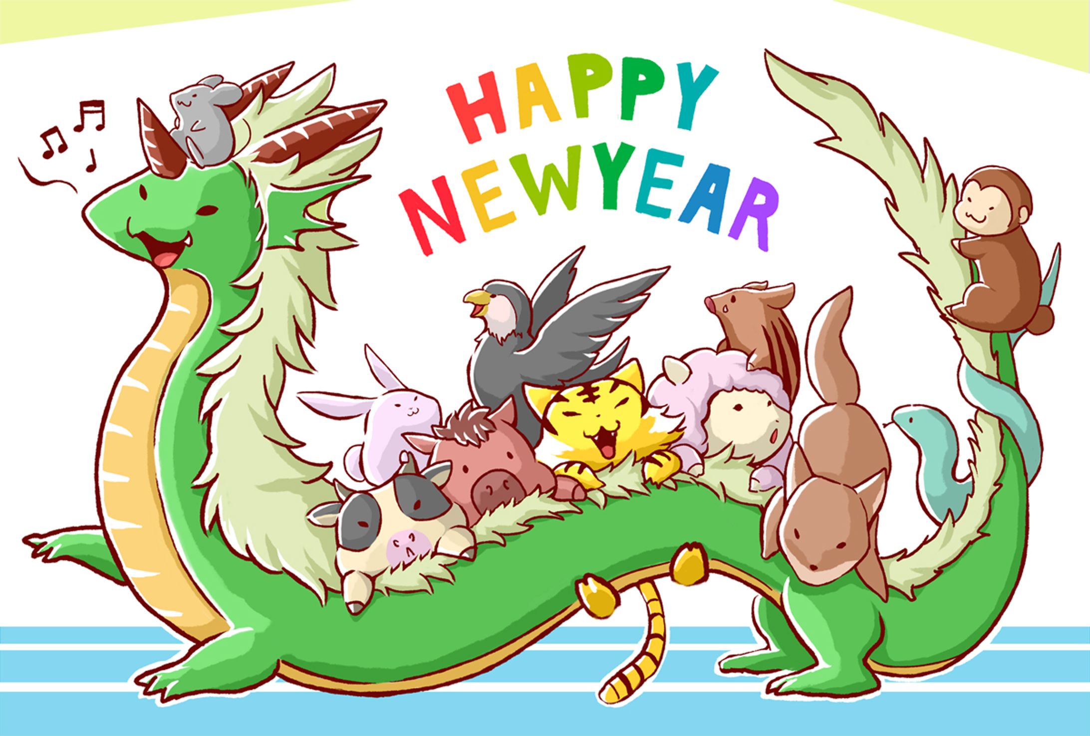 2024年　年賀イラスト#2-1