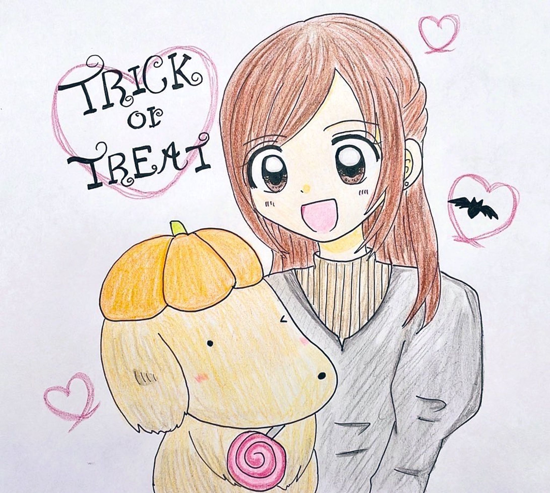.✳︎ハロウィン✳︎
ハッピーハロウィン🎃🐶

#イラストグラム  #イラスト　#アナログイラスト 
#ハロウィンイラスト　#女の子イラスト 
#ゆるふわイラスト 
#イラスト好きな人とつながりたい
#絵描きさんとつながりたい 
#絵師さんと繋がりたい-1