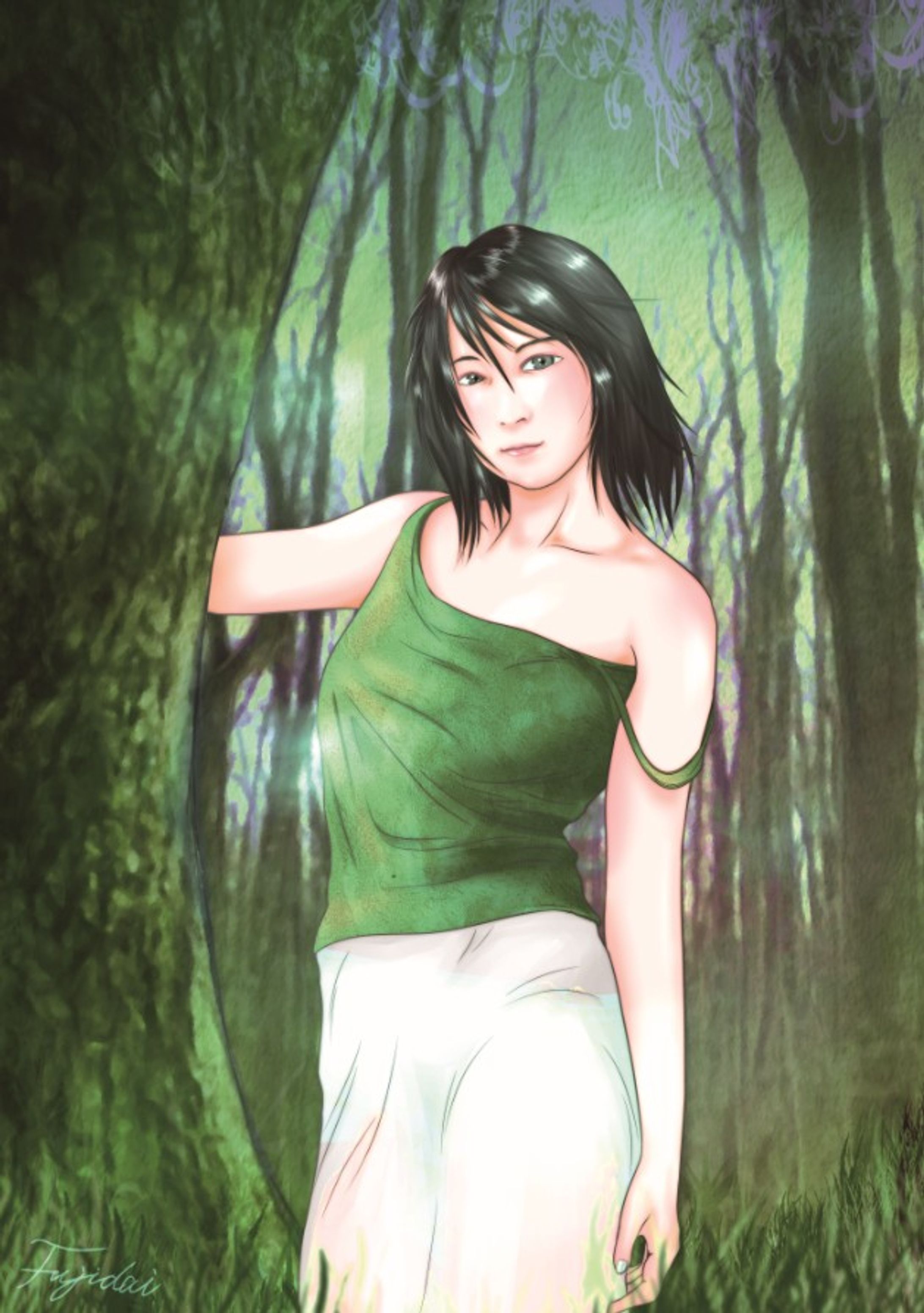 woman in forest-1