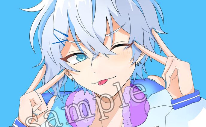 オリジナルキャラクター2　アイコン用イラスト