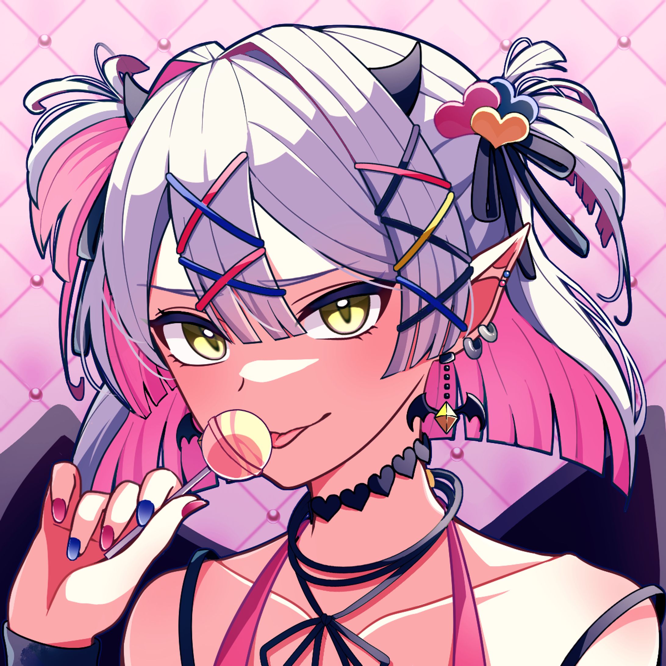 小悪魔女の子　アイコンイラスト-1