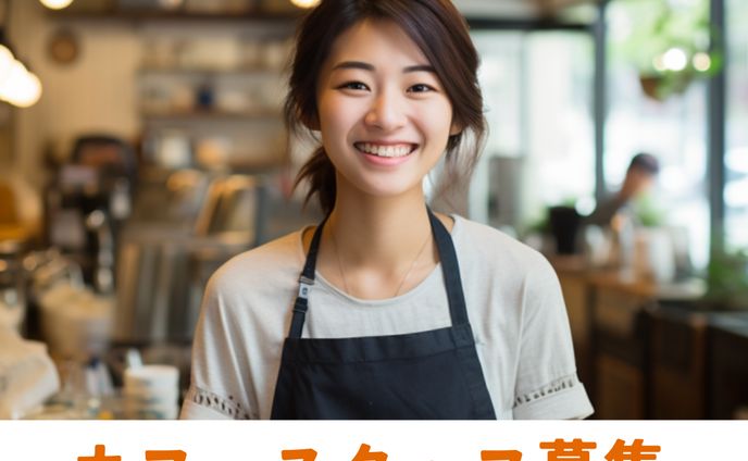 カフェスタッフ募集広告