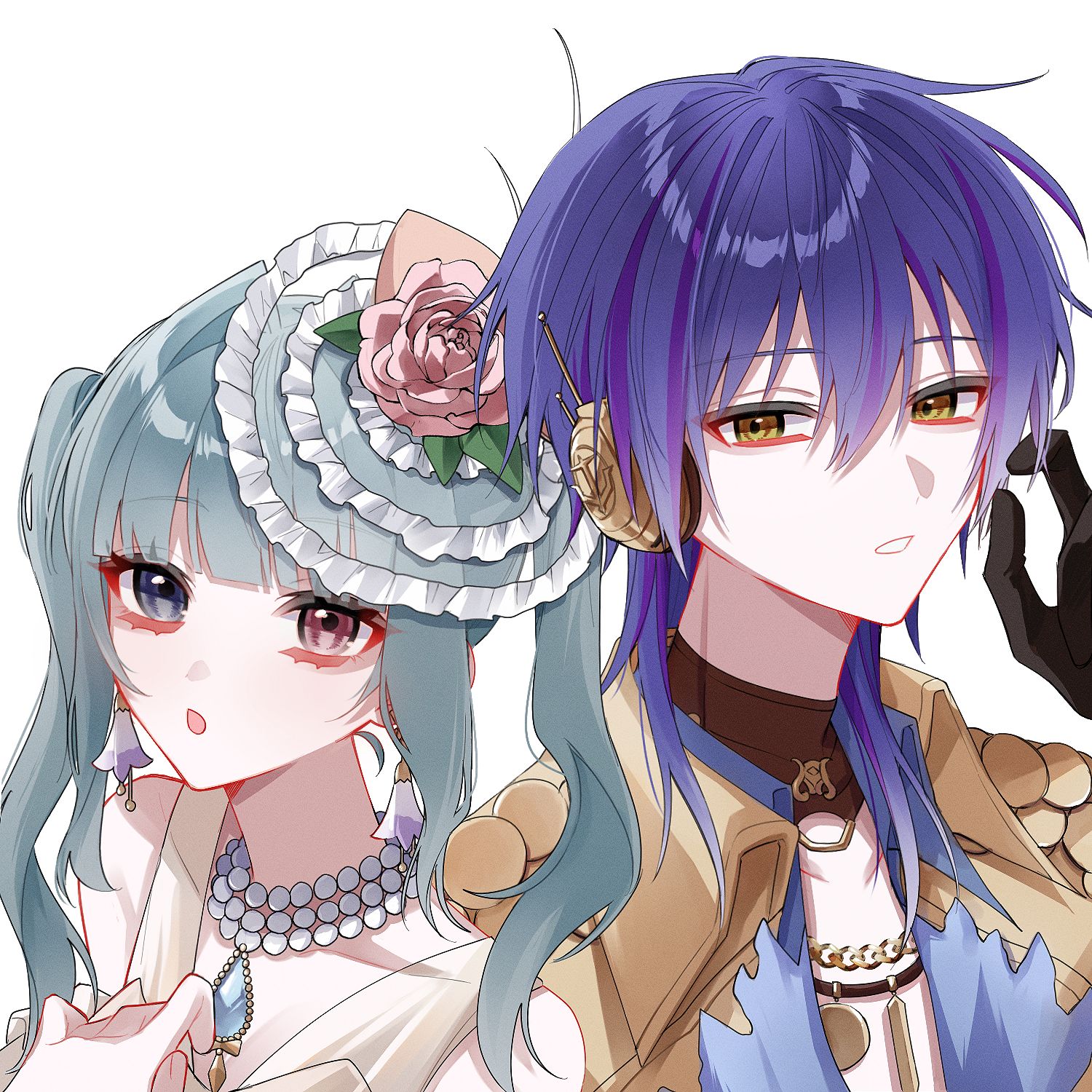 画面内2人 ペア画イラスト