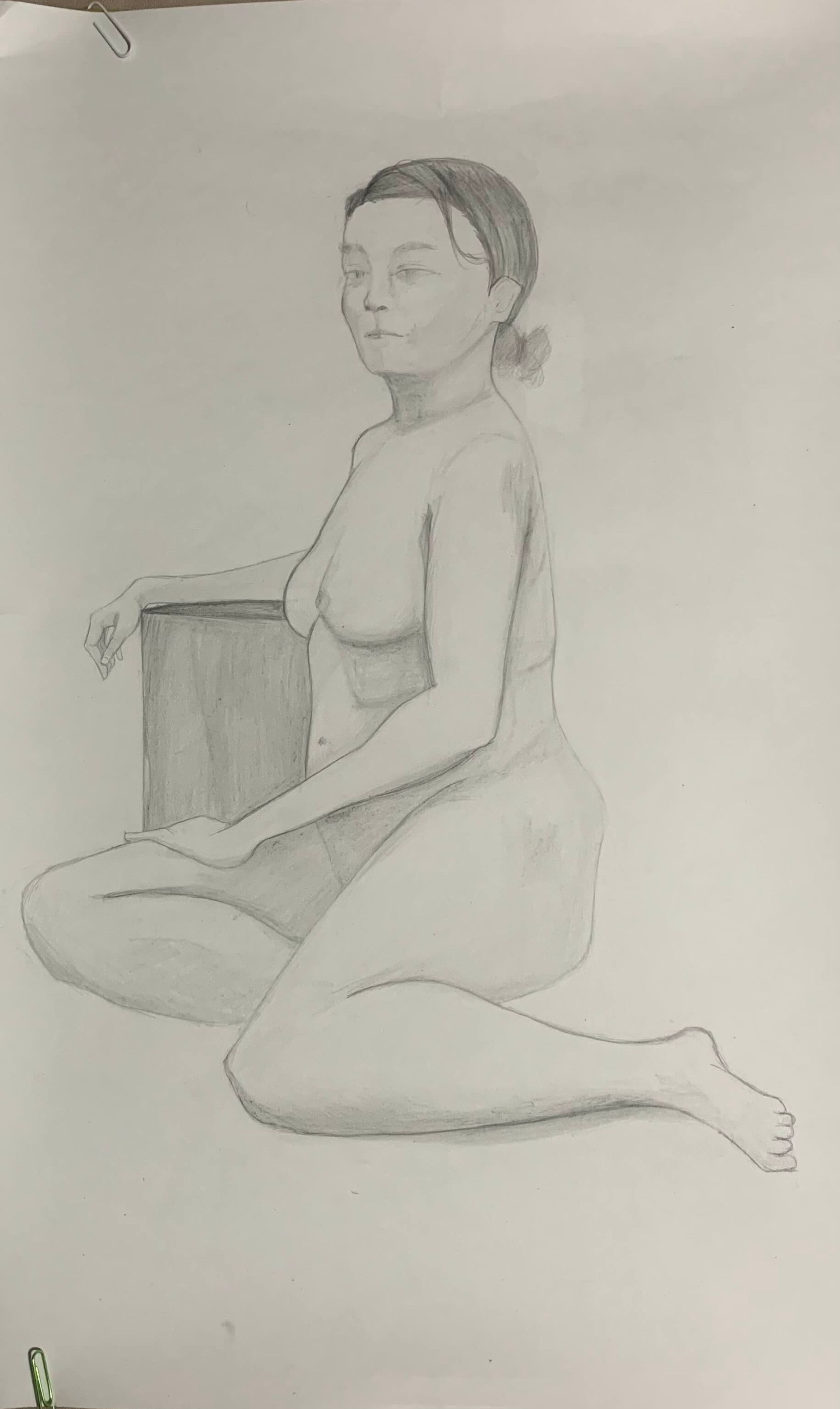 題材：人体デッサン・クロッキー-1