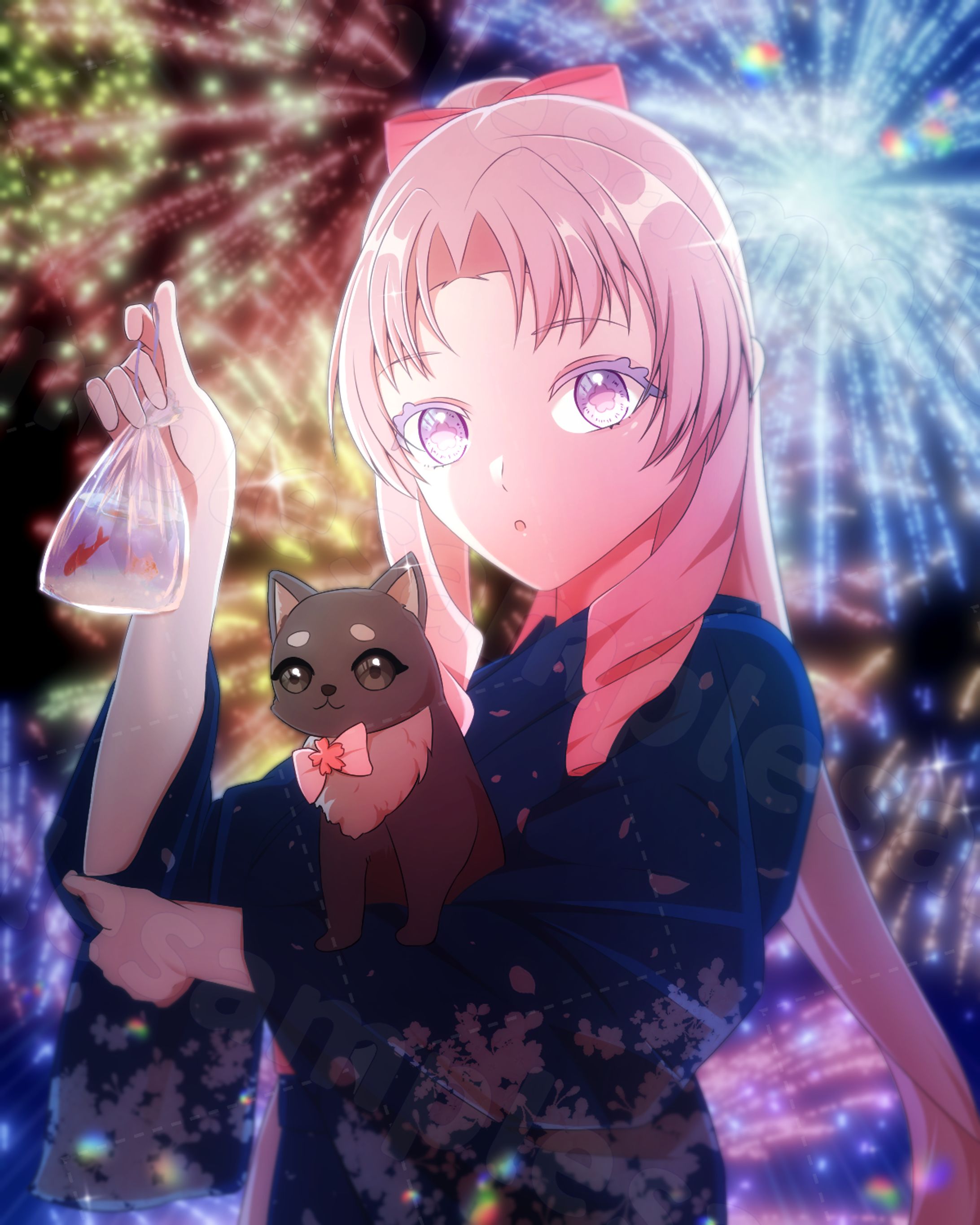 Vtuber様一枚絵作成-1