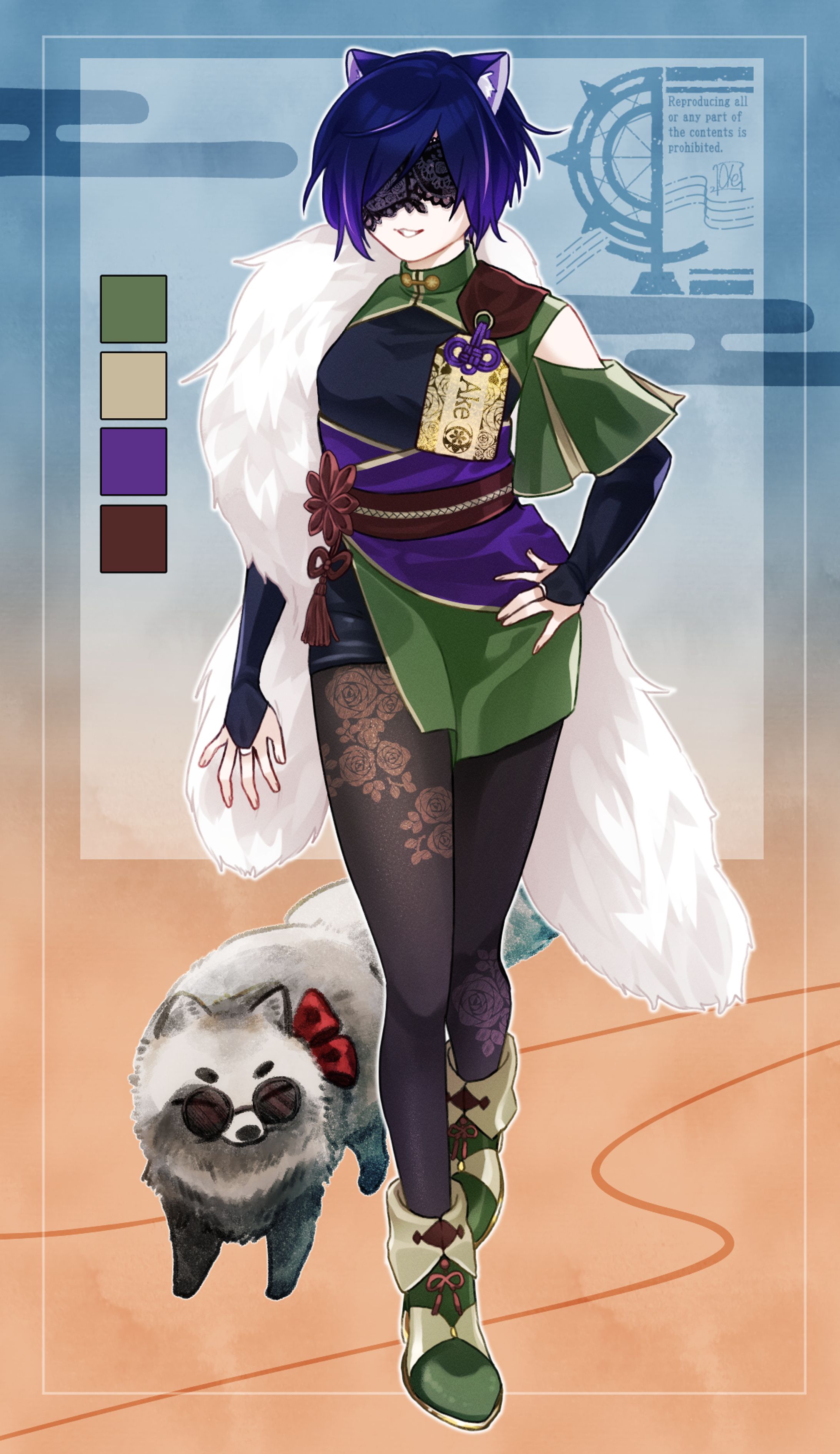 個人制作　立ち絵イラスト +ラフ-1