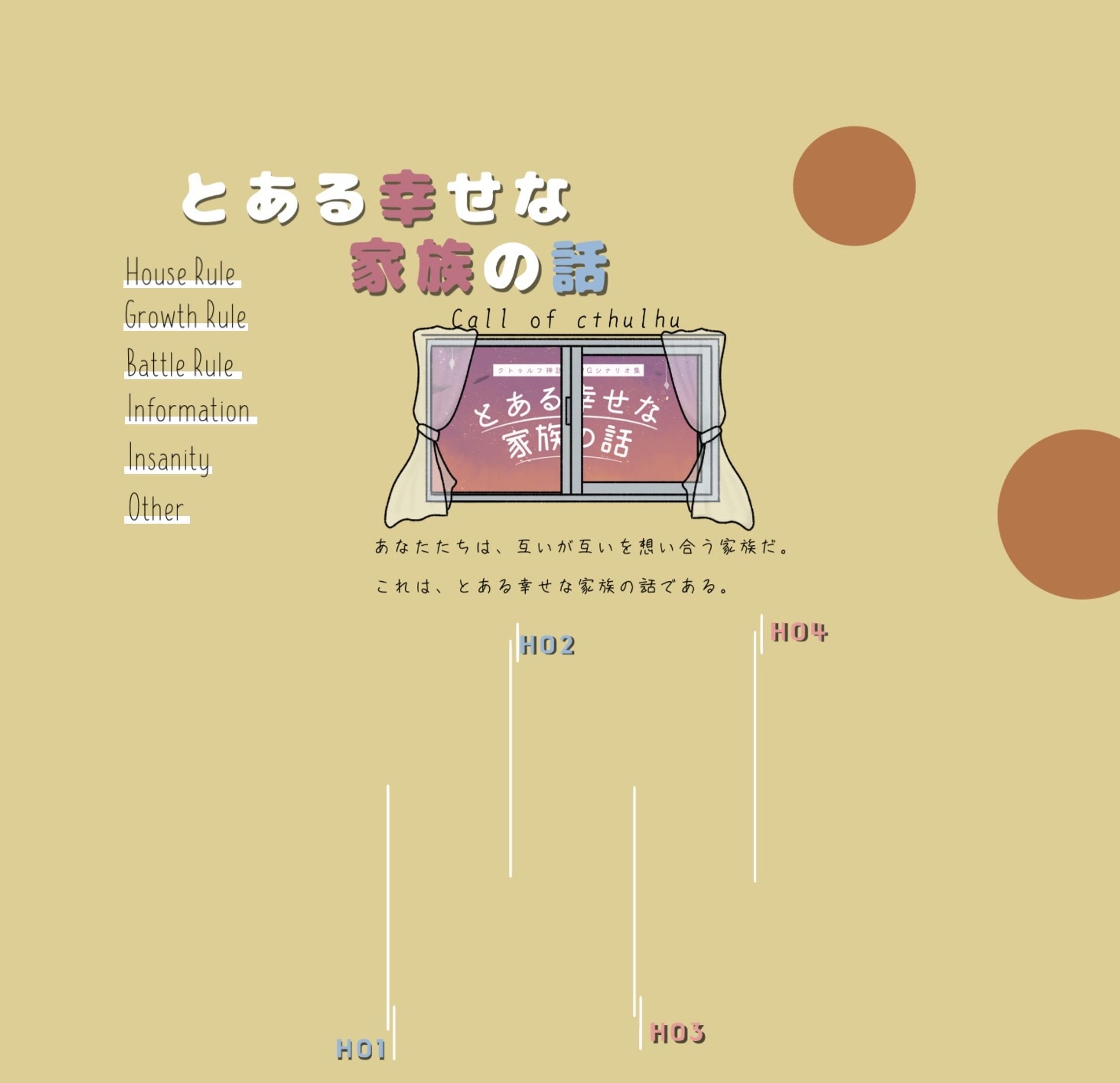 CoC　とある幸せな家族の話-1