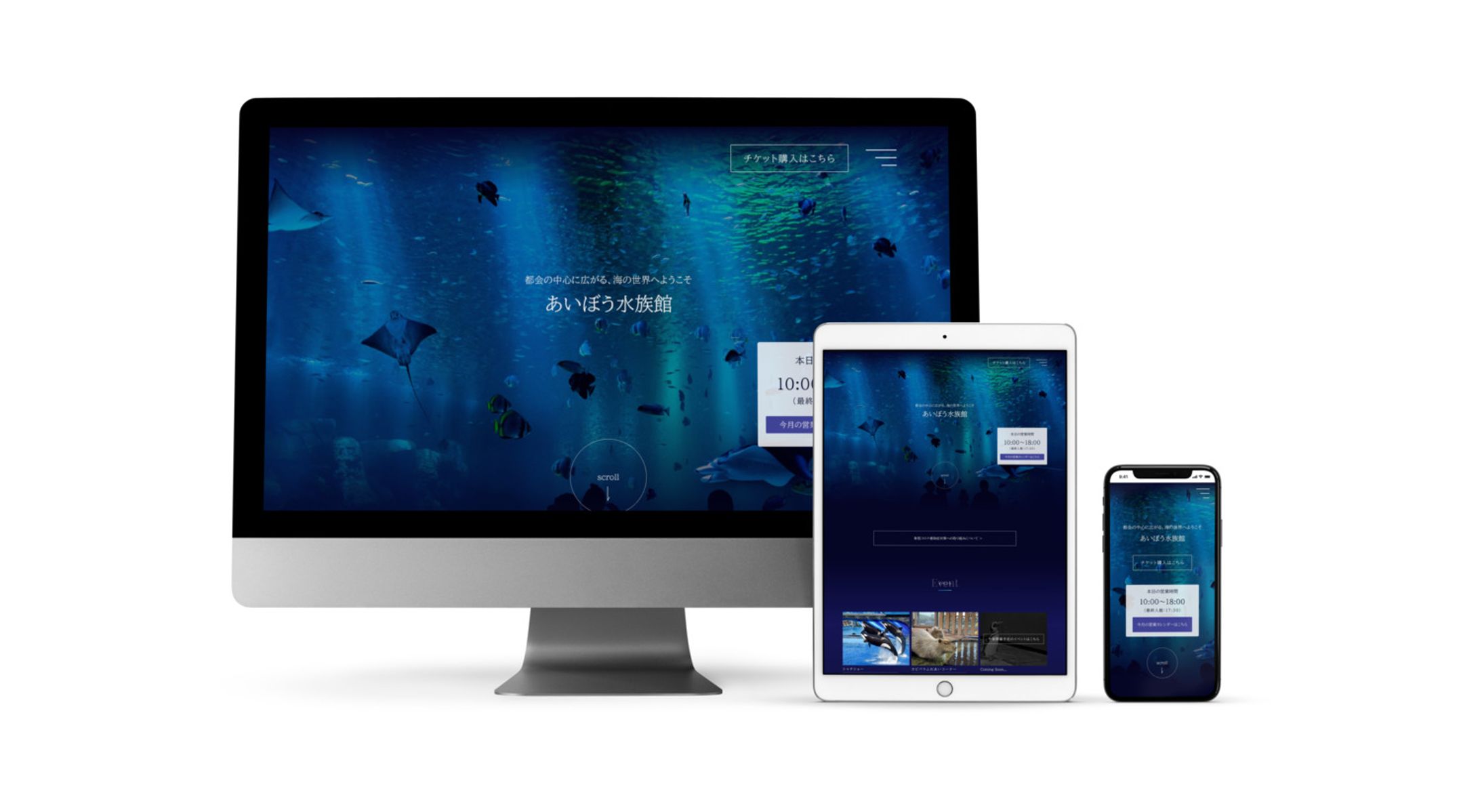 【コンテスト用制作】水族館Webサイト-1