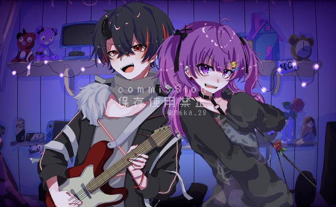 歌ってみた動画用イラスト