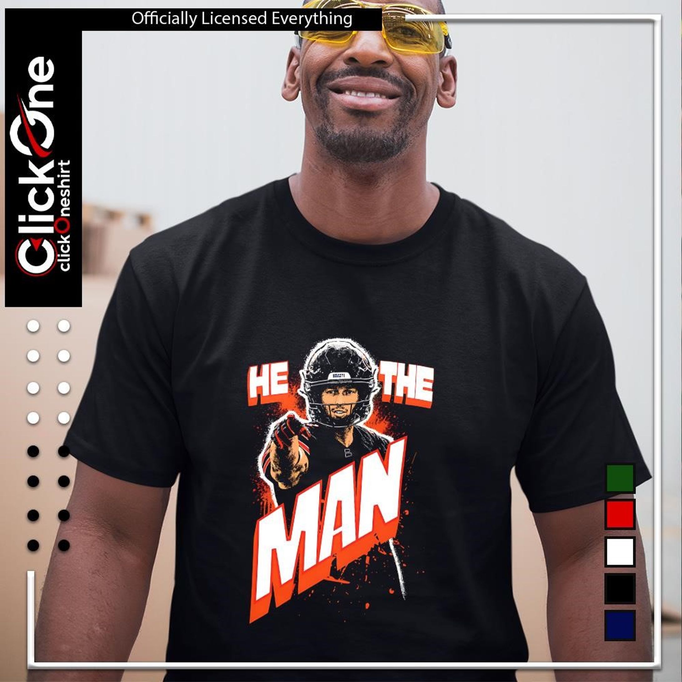 He The Man – Gridiron Confidence Tee-1