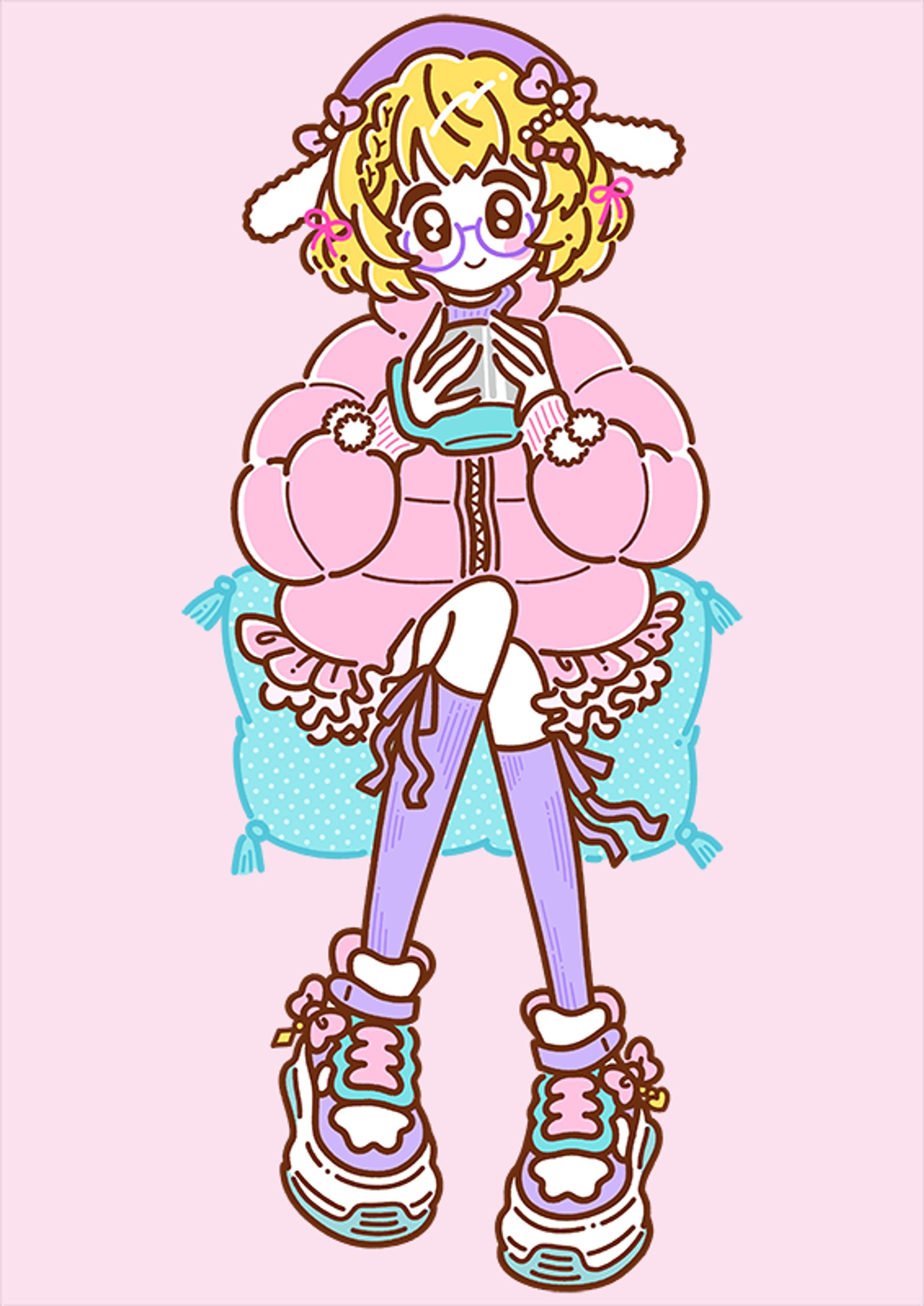 【お仕事】コラボグッズイラストB｜因幡はねる 様-1