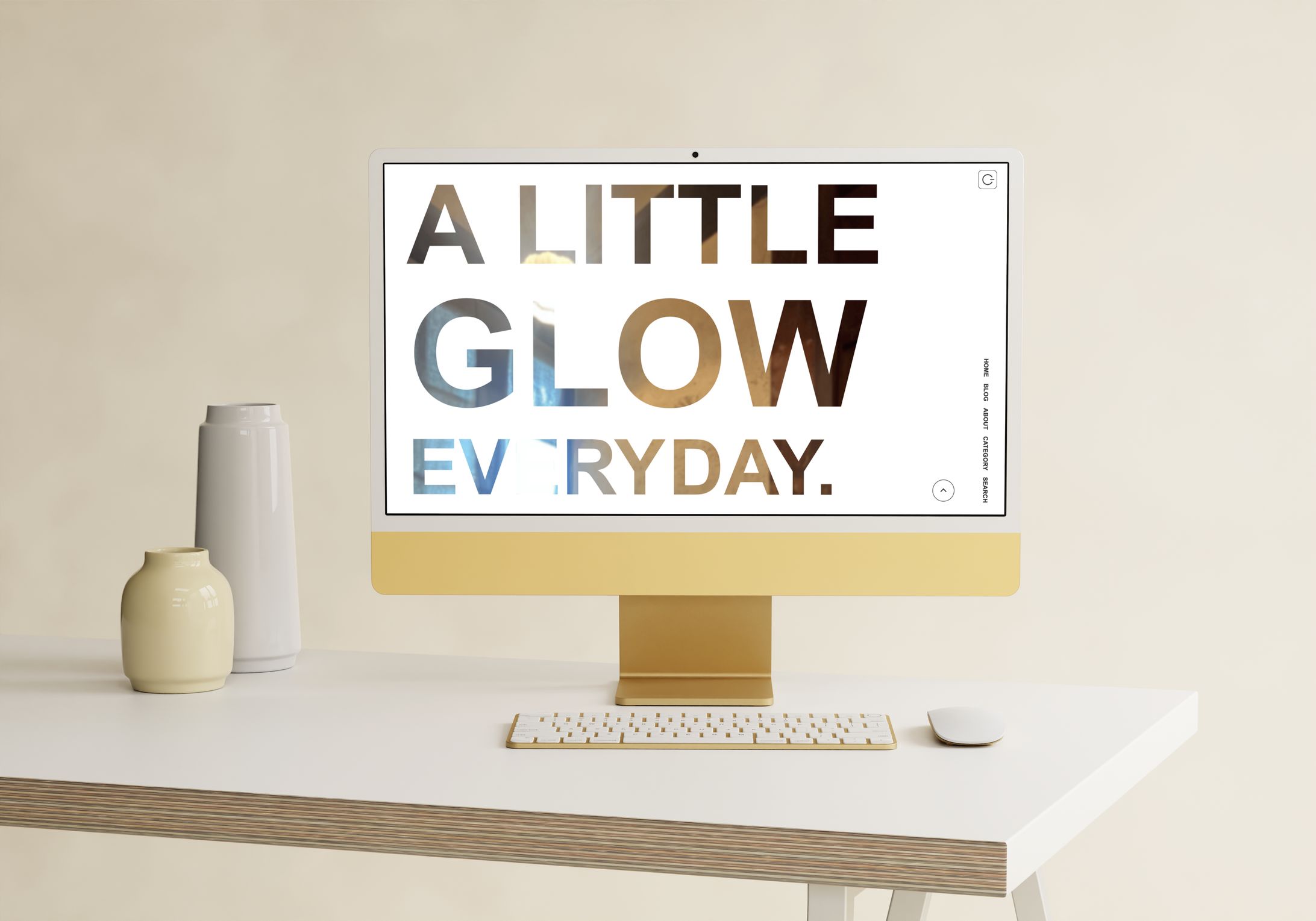 【Webサイト】個人ブログ　GLOW-1