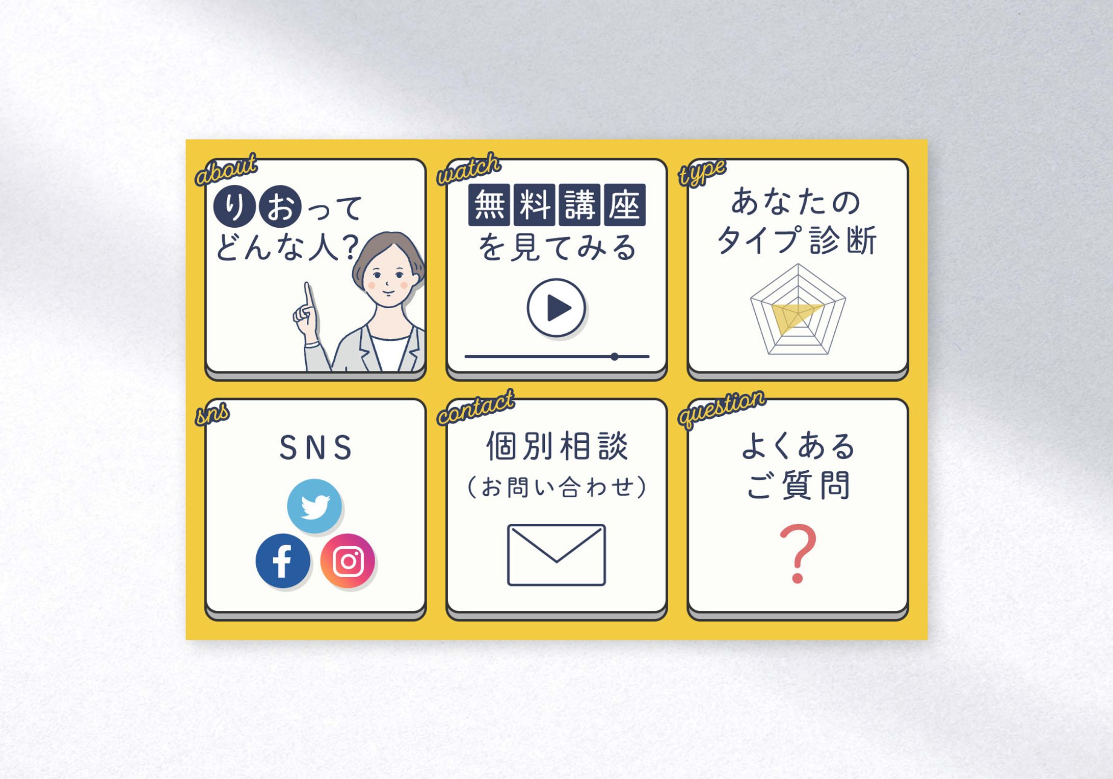 リッチメニュー制作 - 講座紹介-1