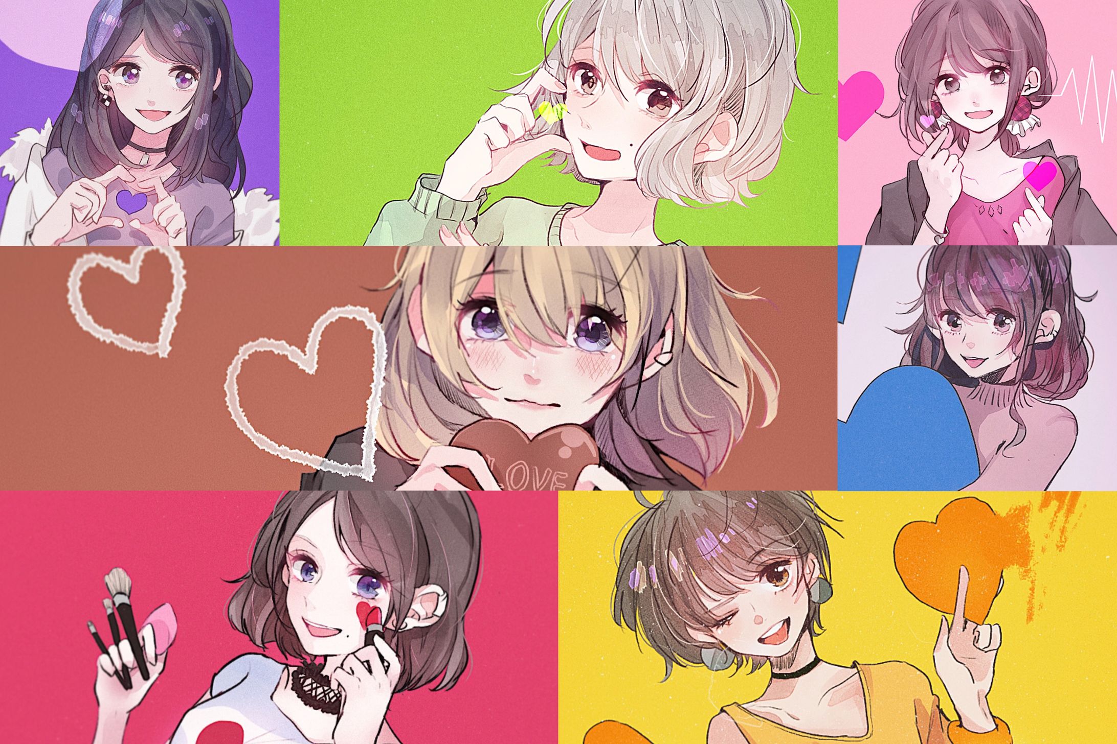 The color hearts series-1