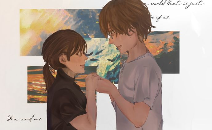 通常二人絵(3000円)