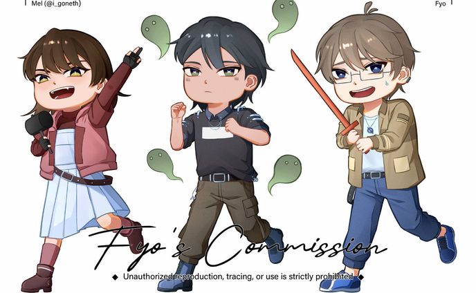 CMS┃Mel's full body illustration (Chibi)