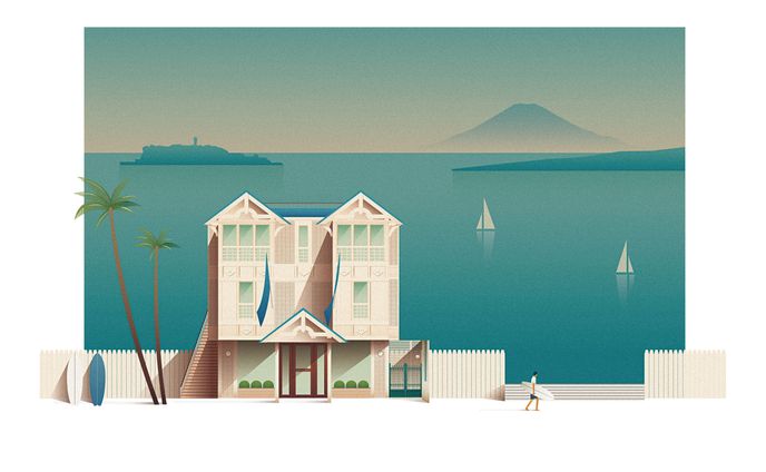 【works】鎌倉シャツ様  夏ビジュアル/Tシャツ（2024年）