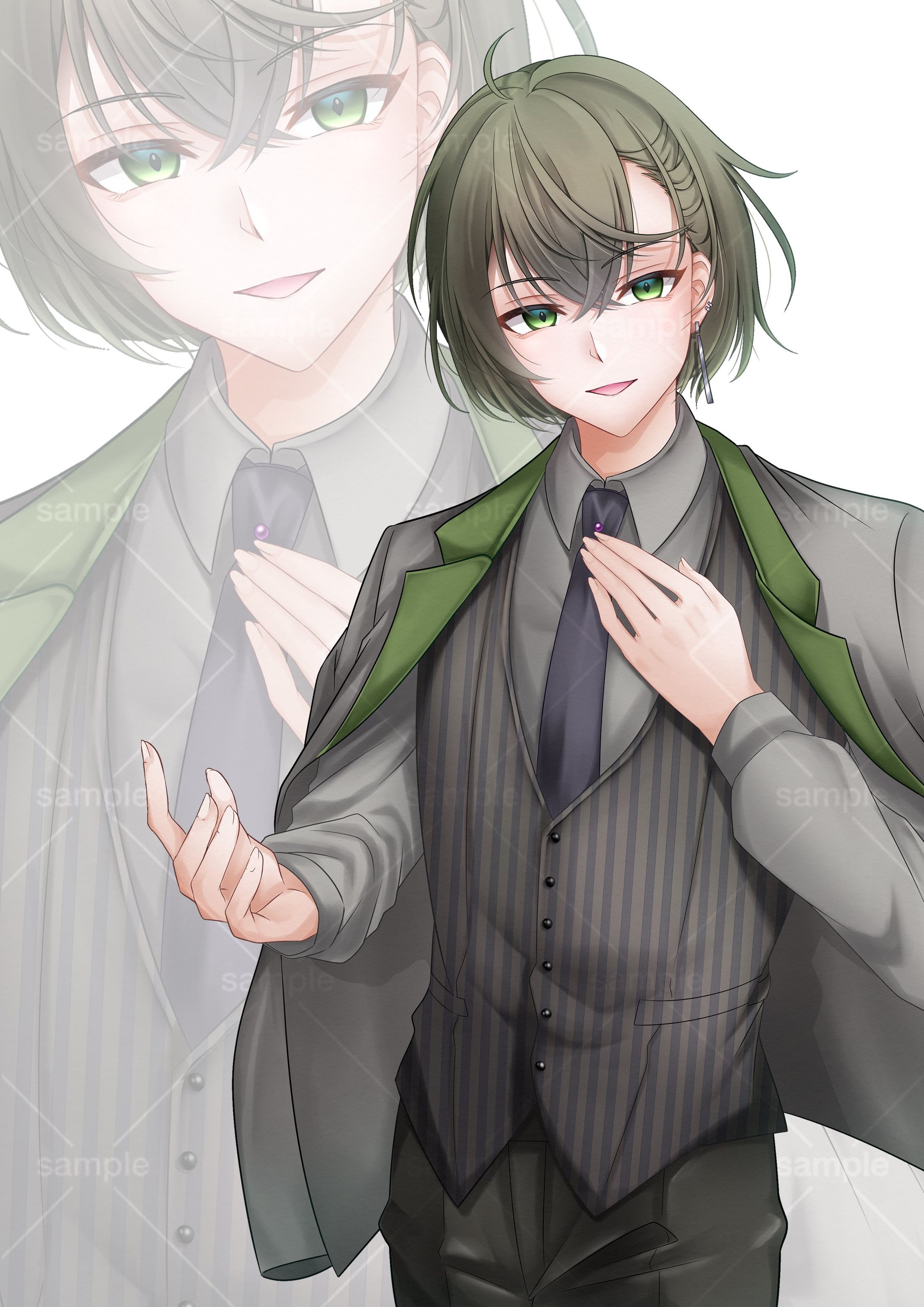 個人依頼　南風乃てつん様　サムネイル用イラスト-1