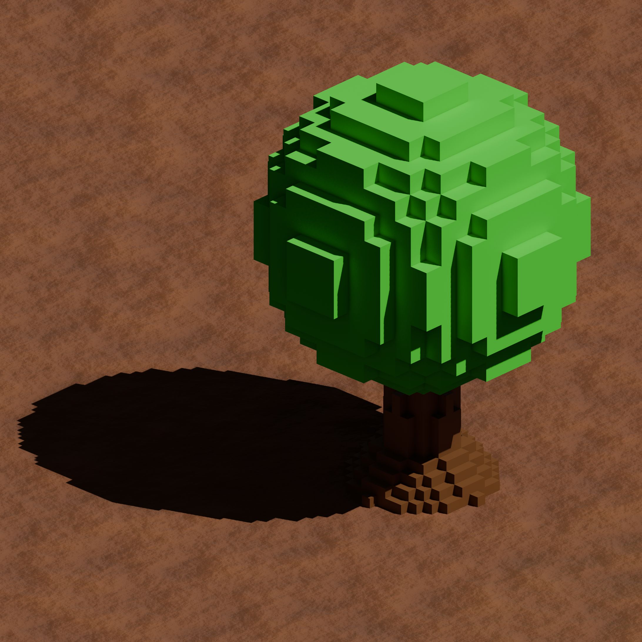 20250916 ボクセル風の木 5min-1