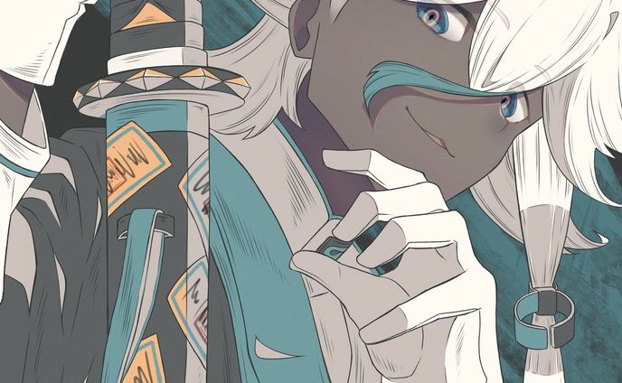 刀と妖をテーマに創作イラストを描いてみました
#創作 #originalcharacter #original #オリジナル #刀 #狐面