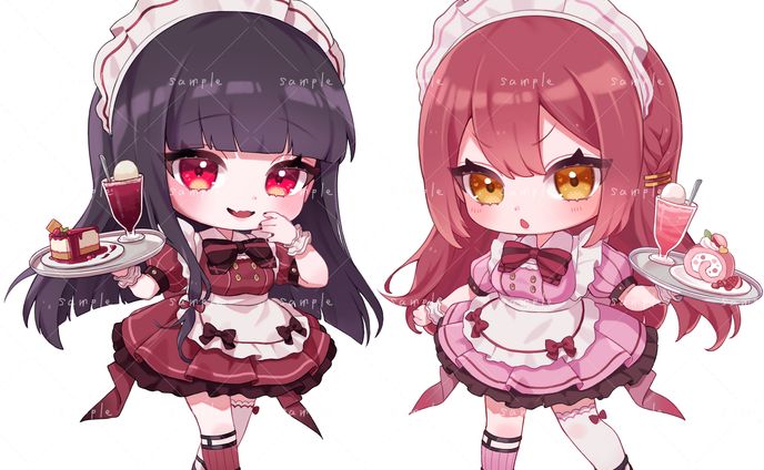  瑚々夏様　SDイラスト、衣装デザイン