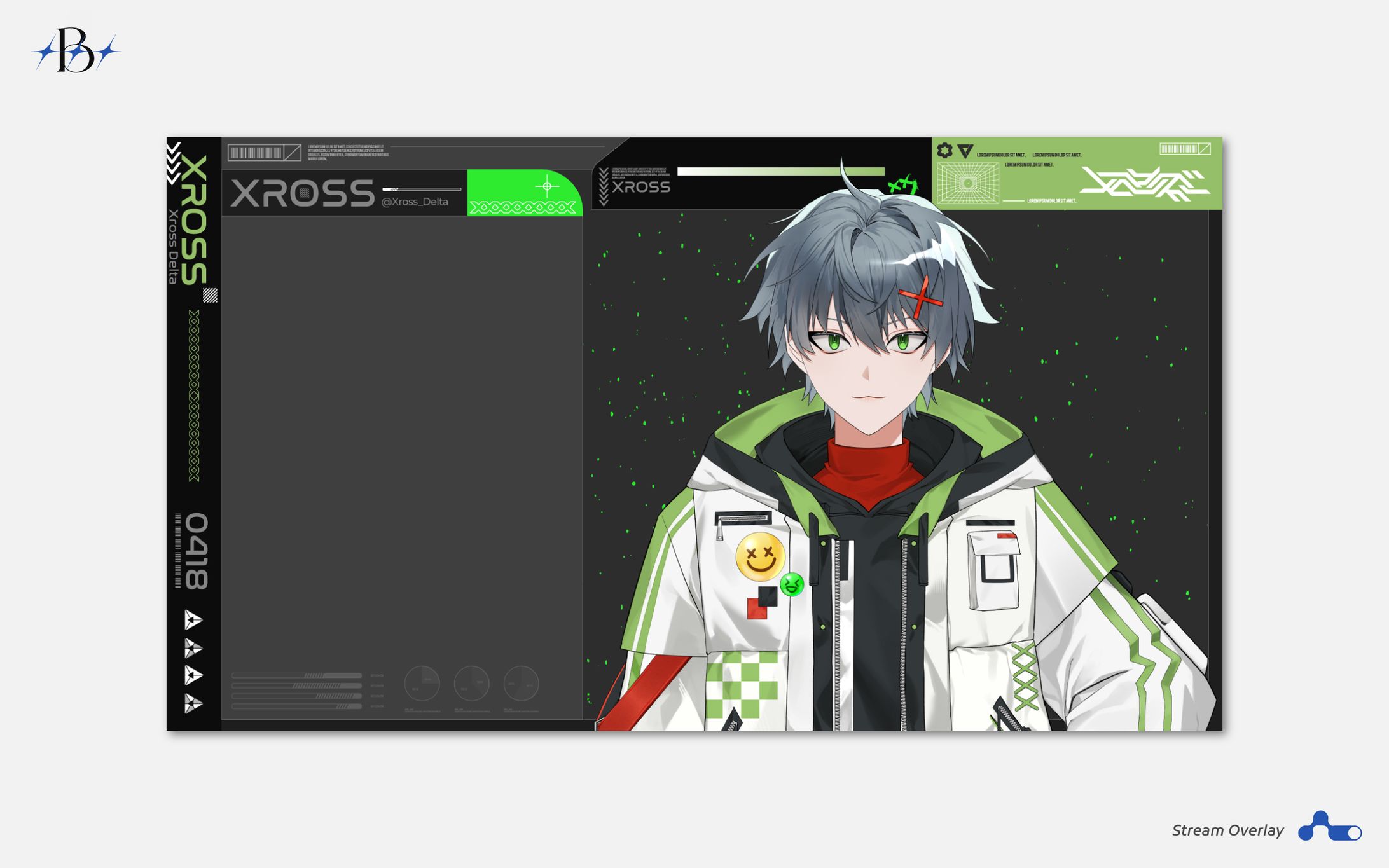 'Xross Delta' 配信画面デザイン-1