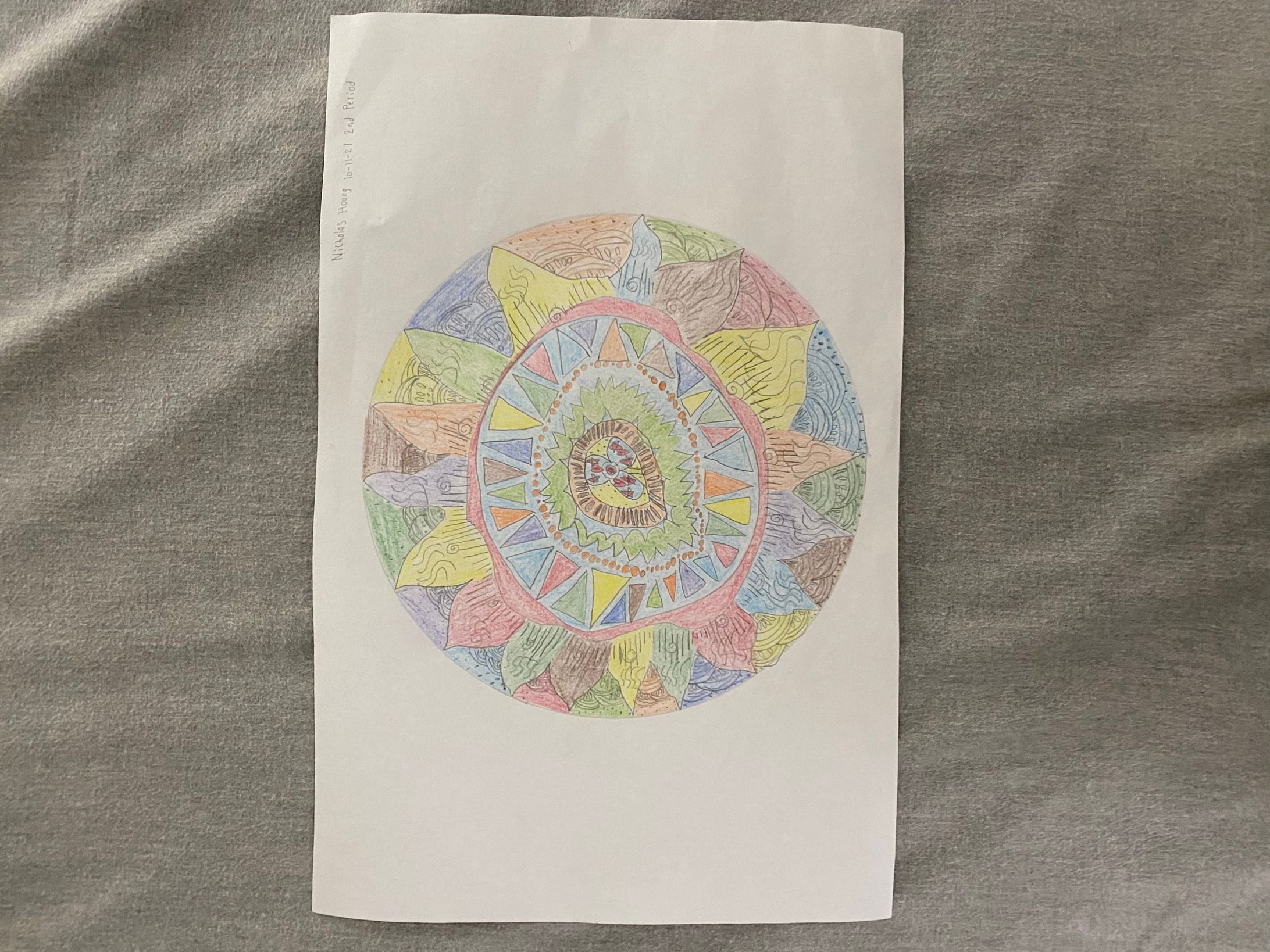 Mandala Colorful Drawing-1