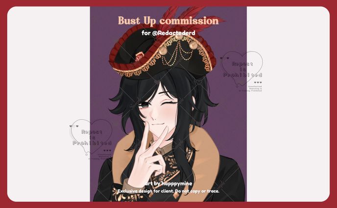 Bust Up Illustration