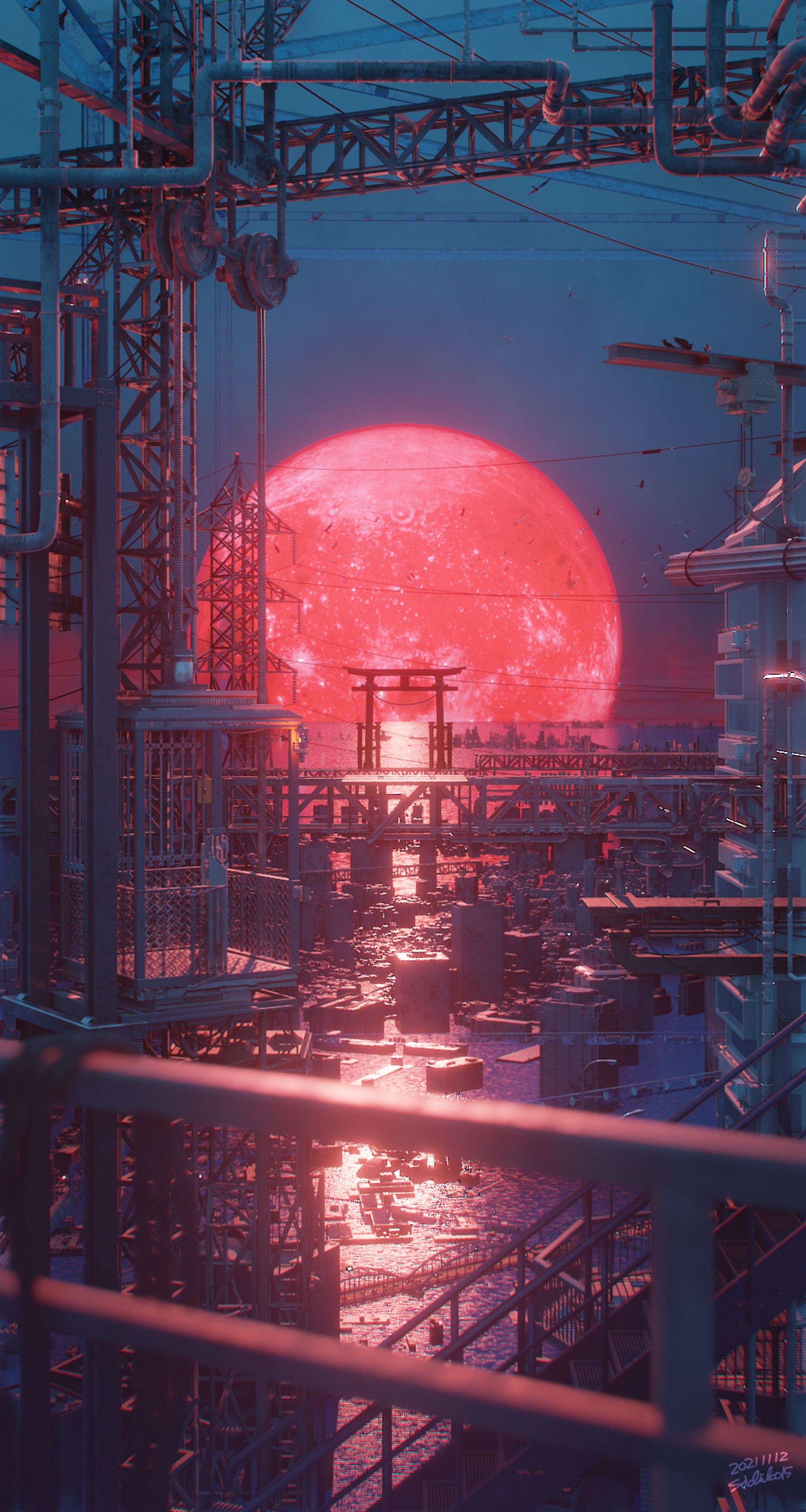 red moon night-1