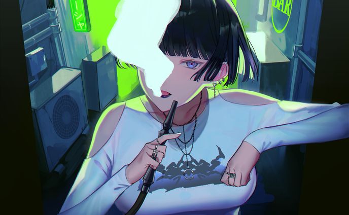 【シーシャ＆バーMATEREAL様】Tシャツ用イラスト