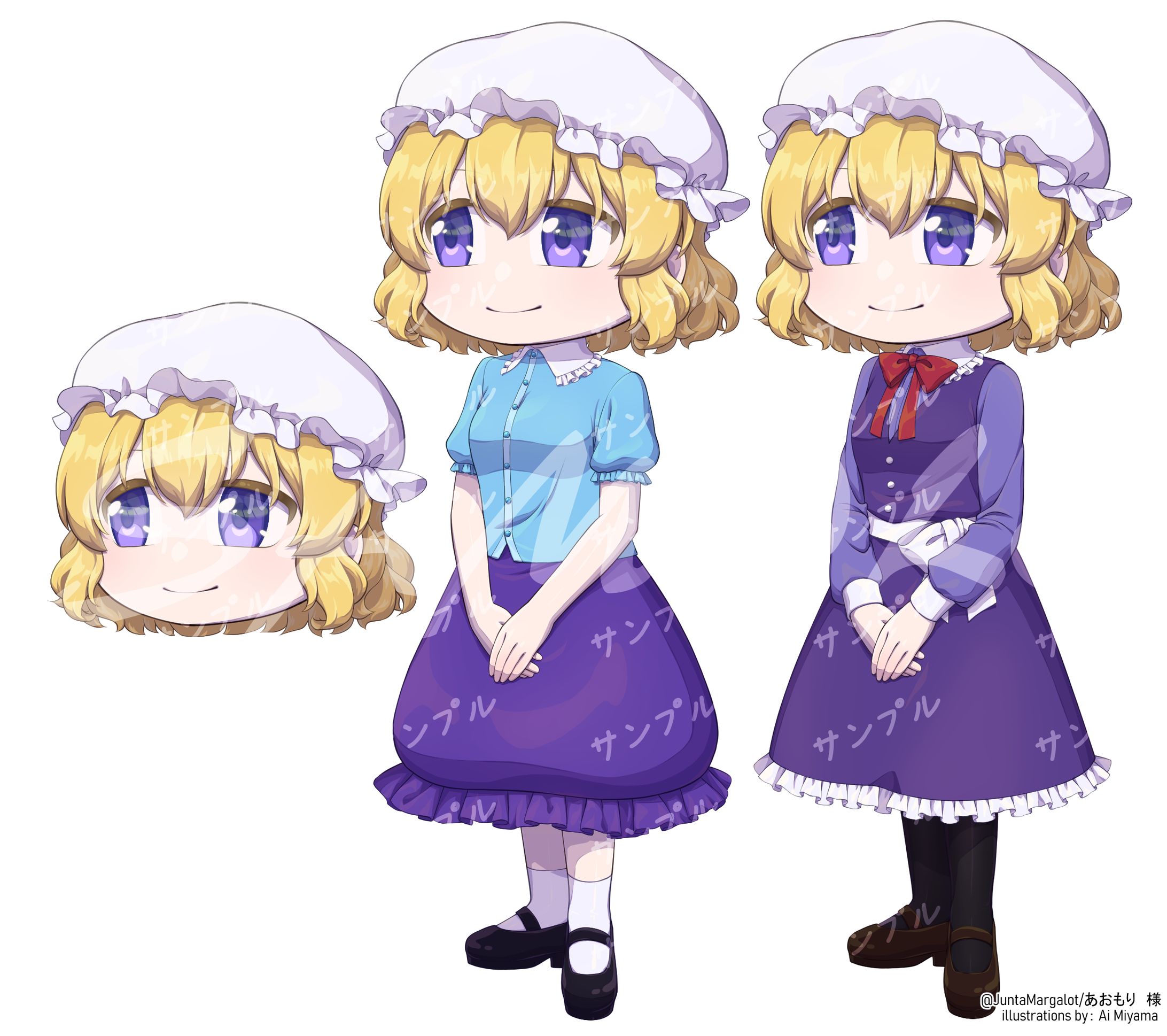 マエリベリー・ハーンちゃん3頭身立ち絵ver.6【衣装差分追加】-1