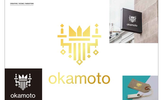 岡本インテリアロゴデザイン