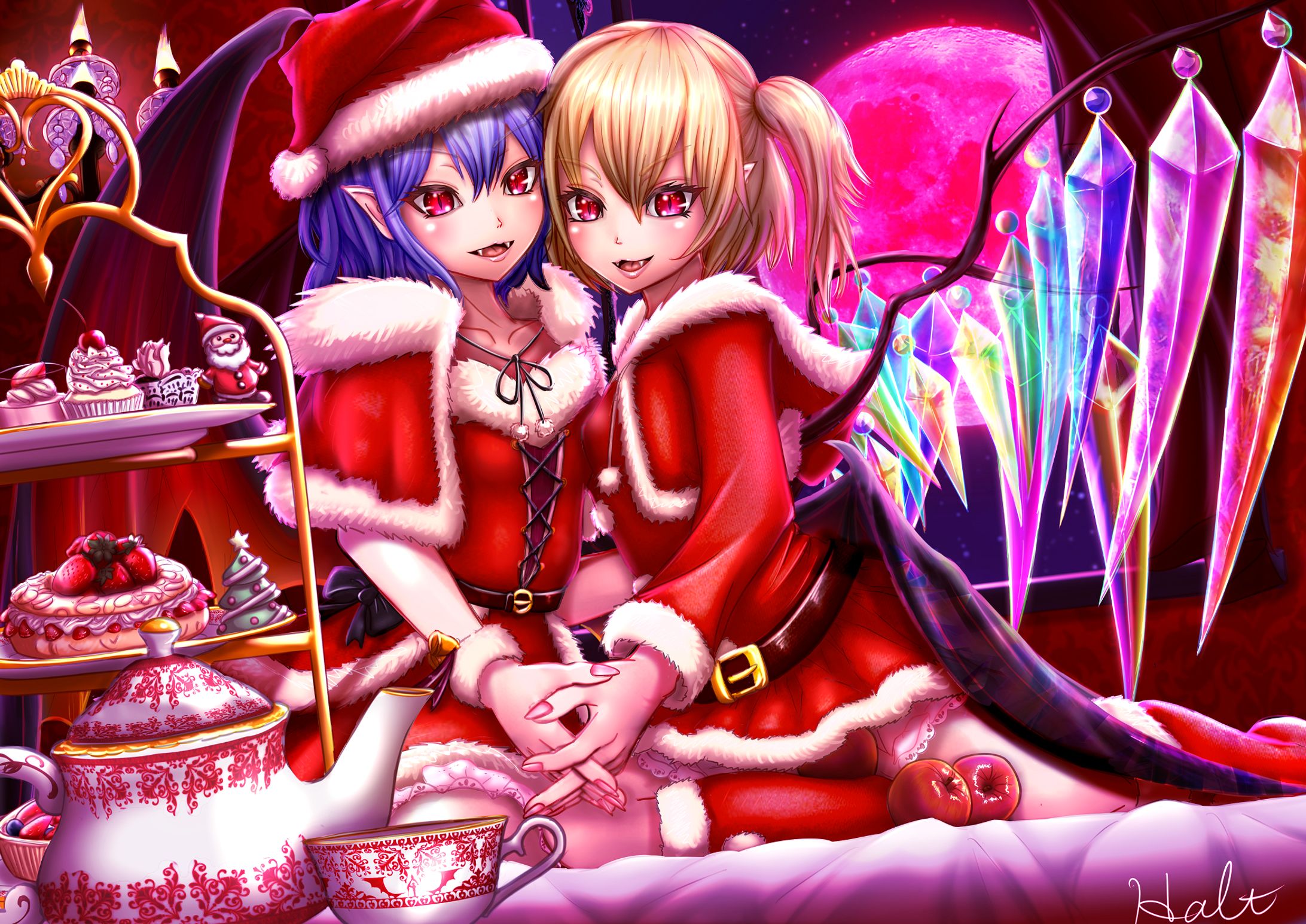 スカーレット姉妹クリスマスイラスト（二次創作）-1