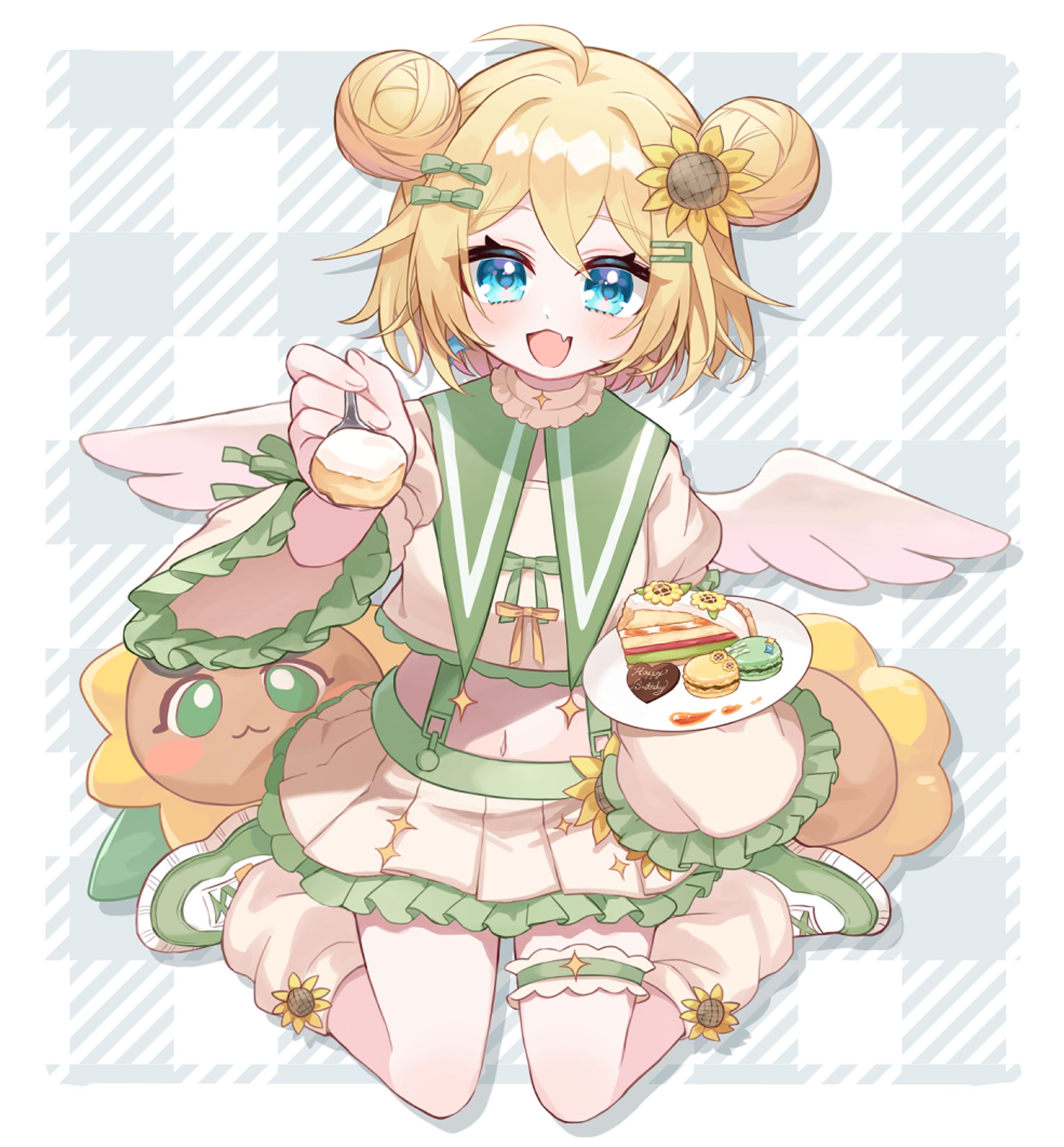 Vtuber佳澄Kasumi様 誕生日グッズイラスト-1