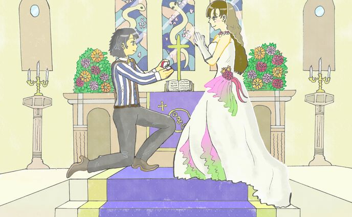 小説、ステンドグラス