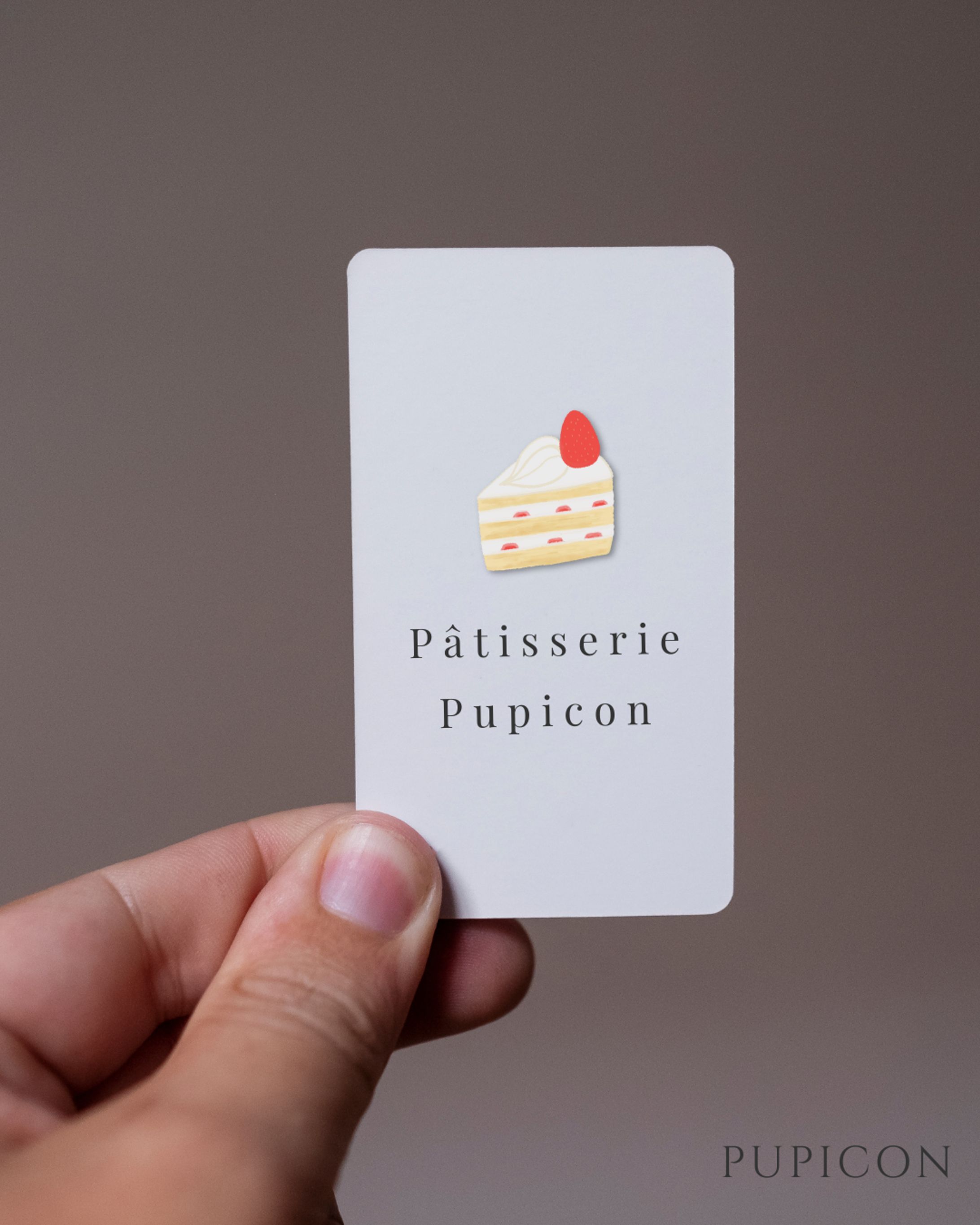 【イラスト使用例】洋菓子店カード-1