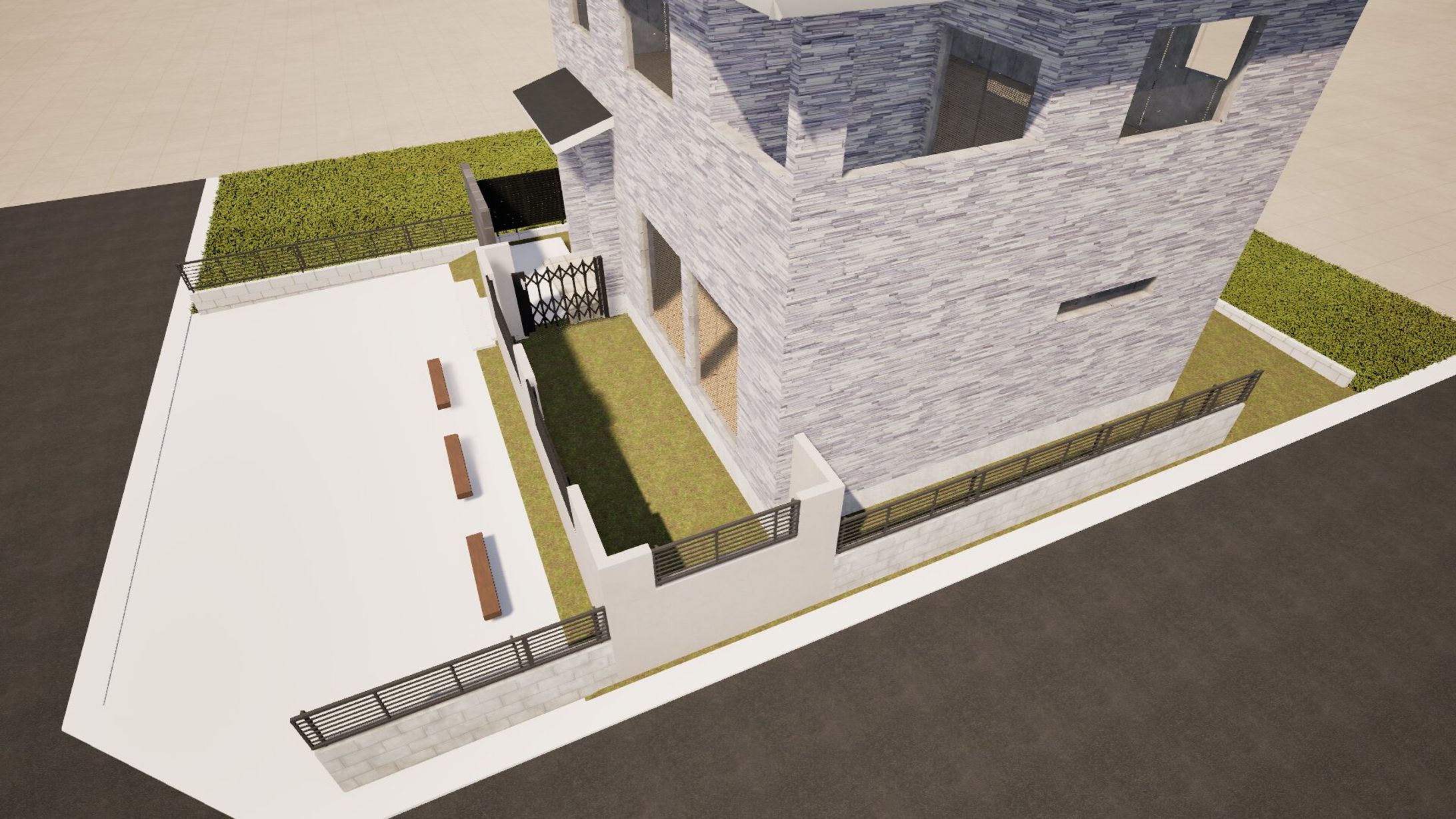 K様邸外観パース-1