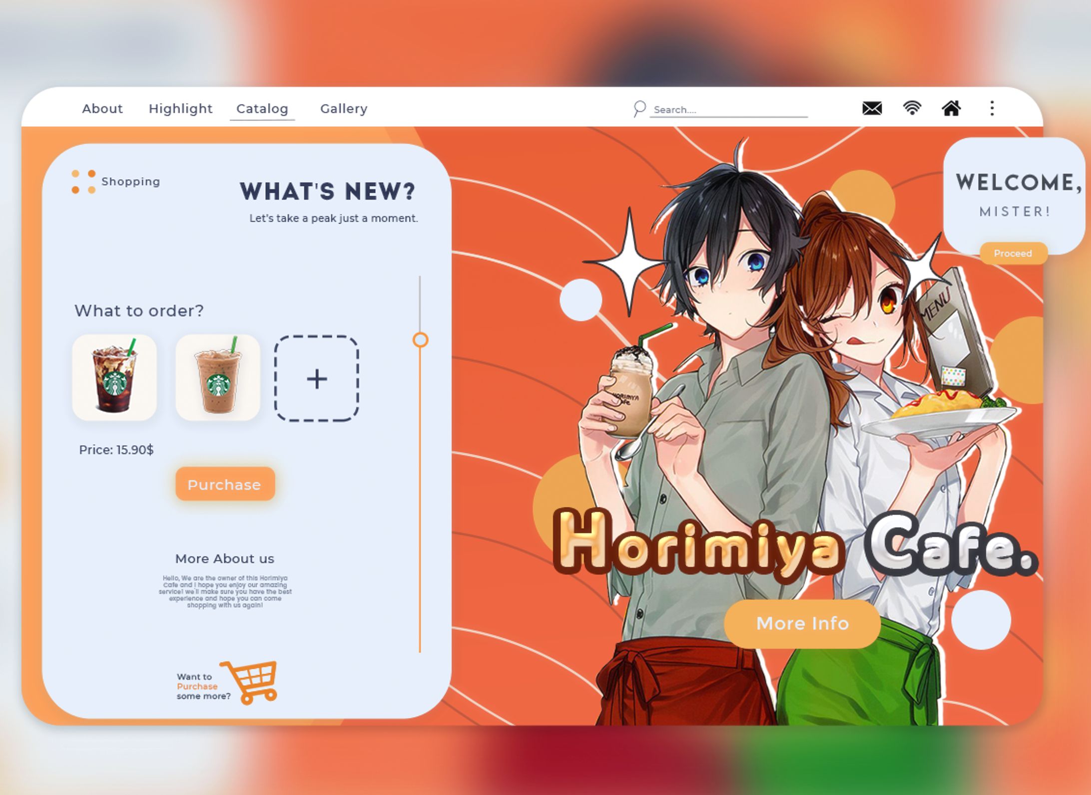 Horimiya Cafe (Modern Cafe Shopping UI Prototype)-1