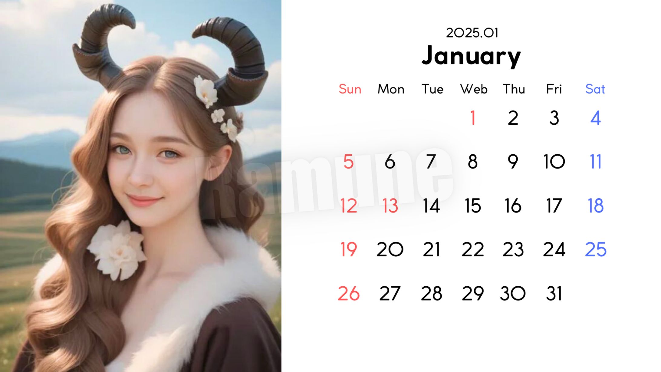 1月：山羊座 (Capricorn)-1