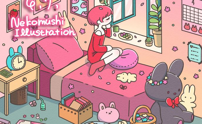桜とうさぎ
