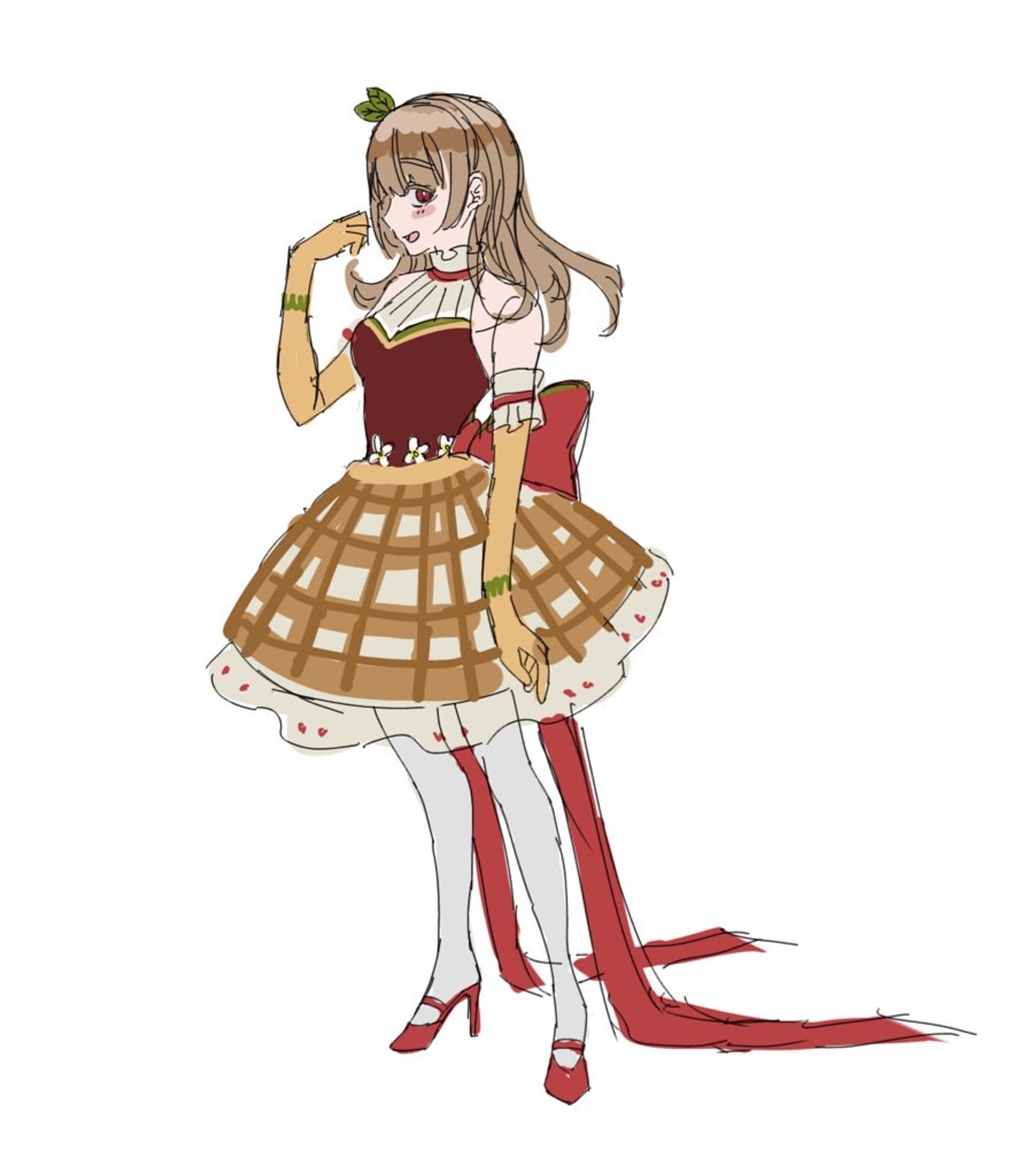 【キャラデザ】アップルパイの女の子🍎🥧-1