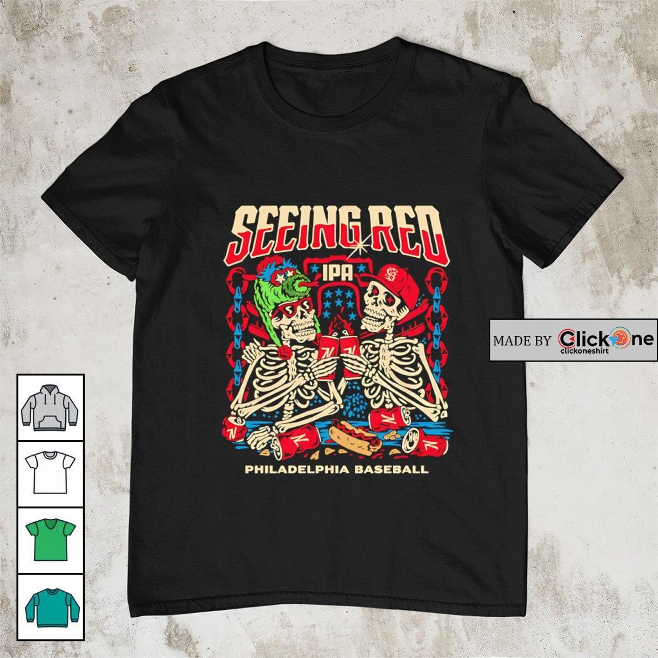 Seeing Red – Skeleton Brew & Game Night Tee-1